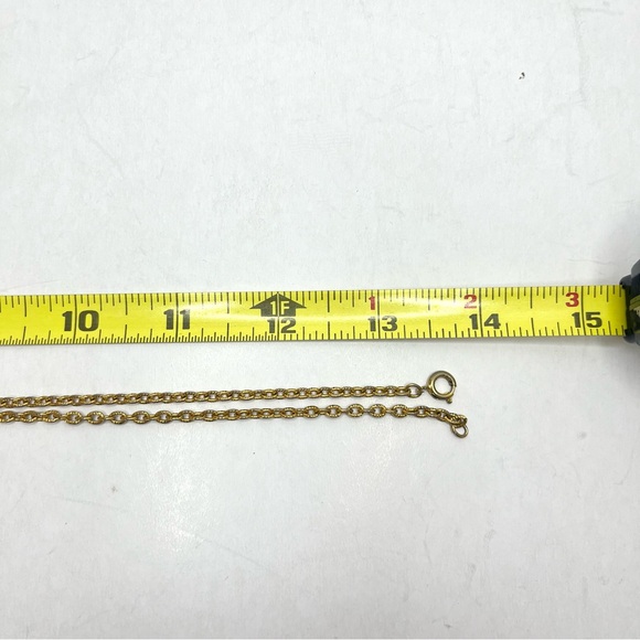 Vintage Guilloche Locket Necklace Gold Tone Red Enamel and Pearl Detail - Picture 9 of 15